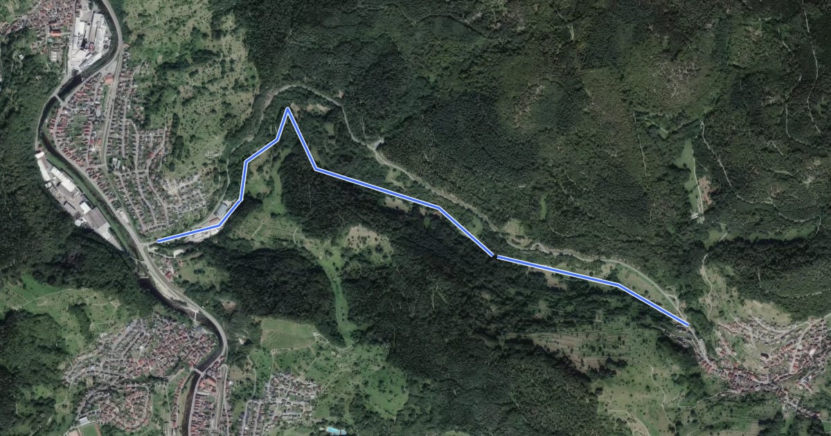 Маршрут Reichentaler Straße - Am Ölberg на спутниковом снимке