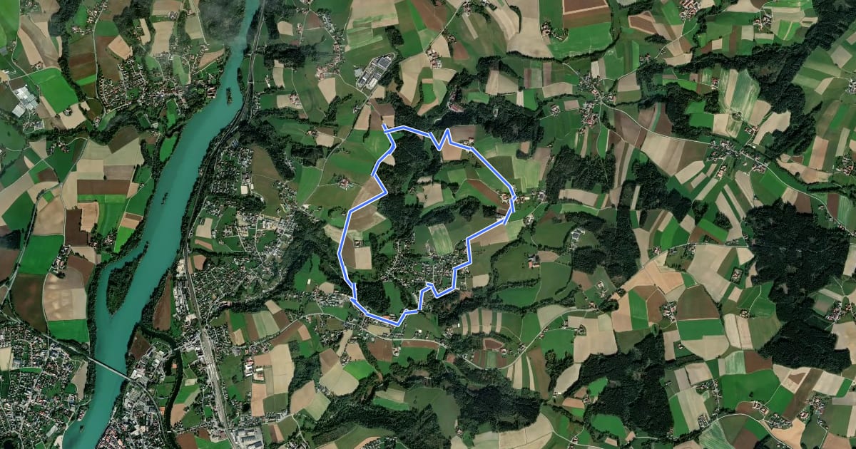 Маршрут Reickersbergweg на спутниковом снимке