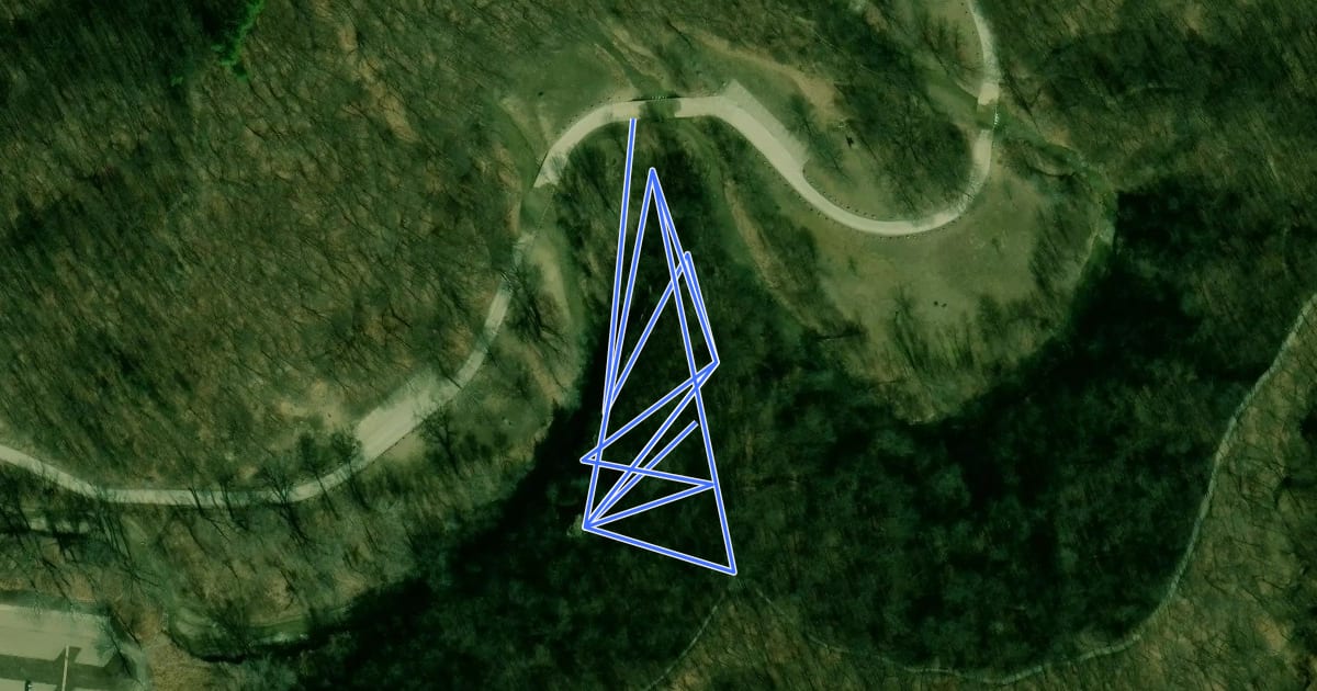 Маршрут Reindeer Ridge Trail на спутниковом снимке