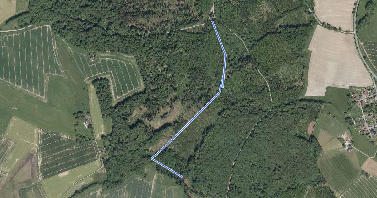 Маршрут Reiten im Leistruper Wald (Übergang Nordrunde - Südrunde) на спутниковом снимке
