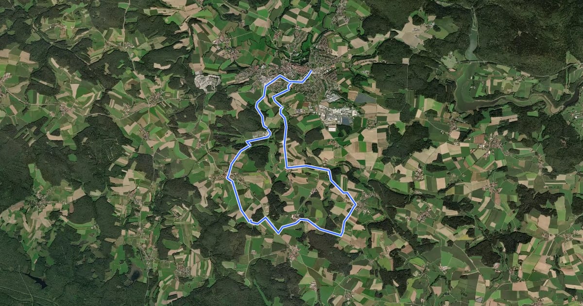 Маршрут Reiterhofweg на спутниковом снимке