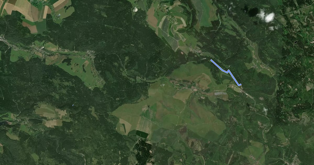 Маршрут Reitroute F nach Neurehefeld на спутниковом снимке