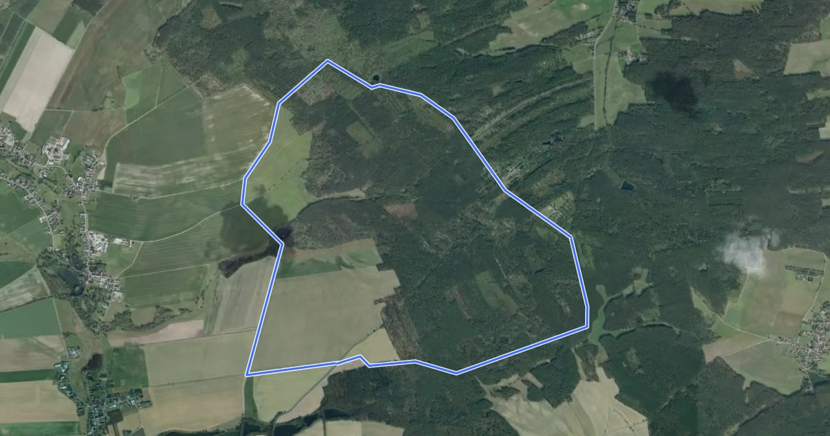 Маршрут Reitroute Rundweg Schildberg на спутниковом снимке
