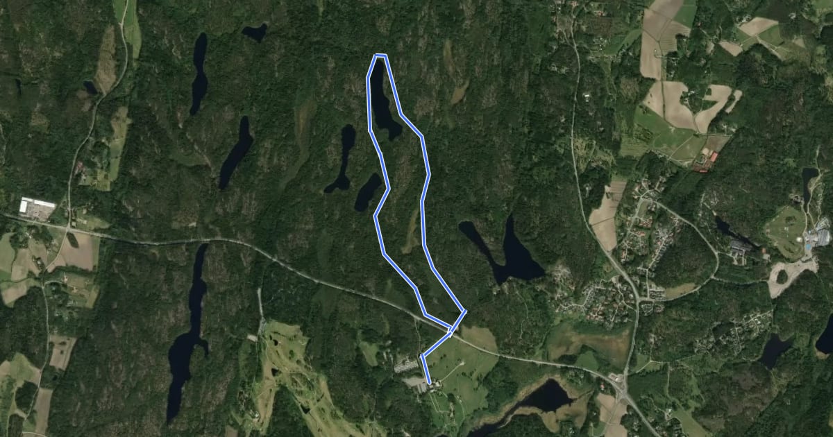 Маршрут Reitti 5.6 km на спутниковом снимке