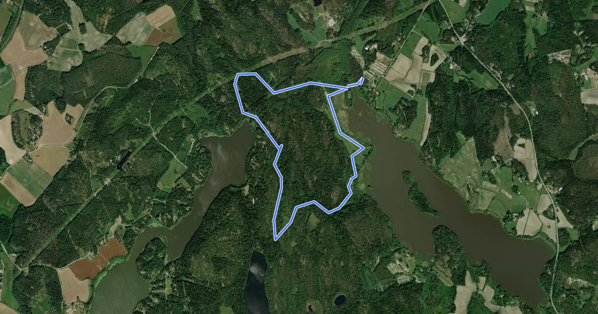 Маршрут Reitti 6.4 km на спутниковом снимке