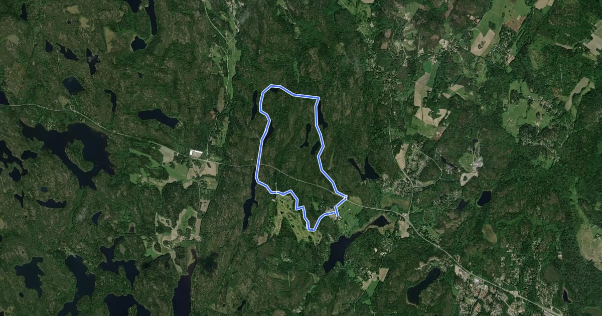 Маршрут Reitti 8.6 km на спутниковом снимке