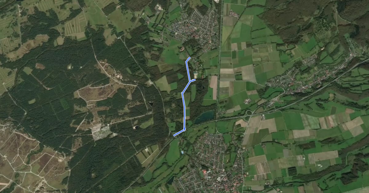 Маршрут Reitweg "Hufeisen" на спутниковом снимке