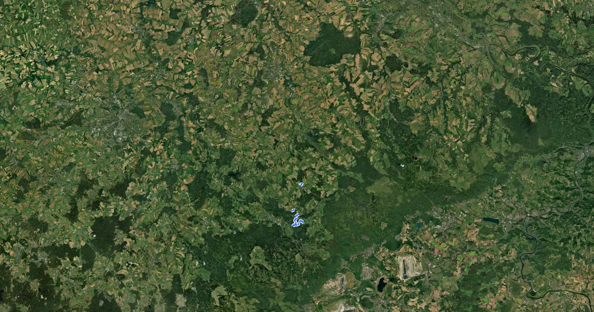 Маршрут Reitweg (schwarzer Pferdekopf) на спутниковом снимке
