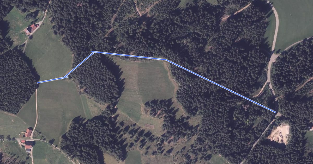 Маршрут Rendsberger Straße - Gummele Kreuz на спутниковом снимке
