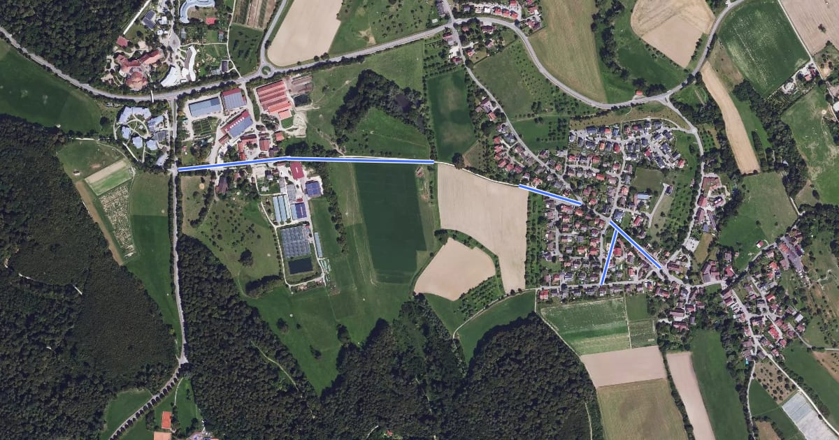 Маршрут Rengoldshausen - Deisendorf на спутниковом снимке
