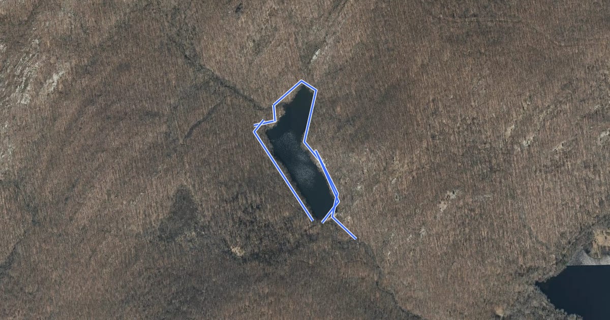 Маршрут Reservoir Loop на спутниковом снимке