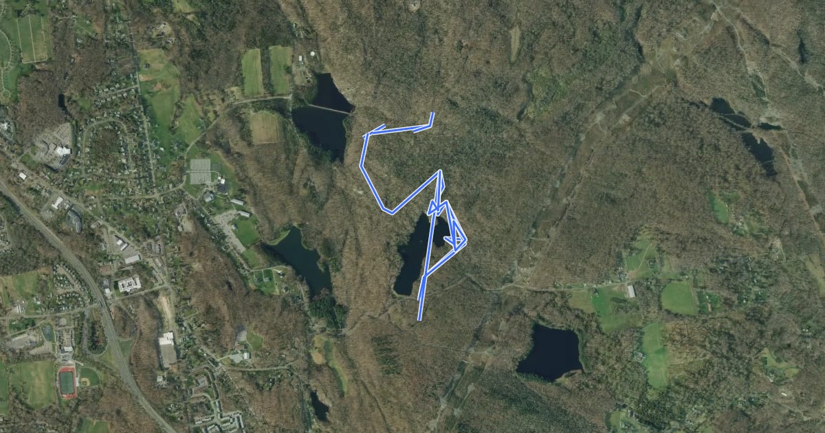 Маршрут Reservoir Loop Trail на спутниковом снимке