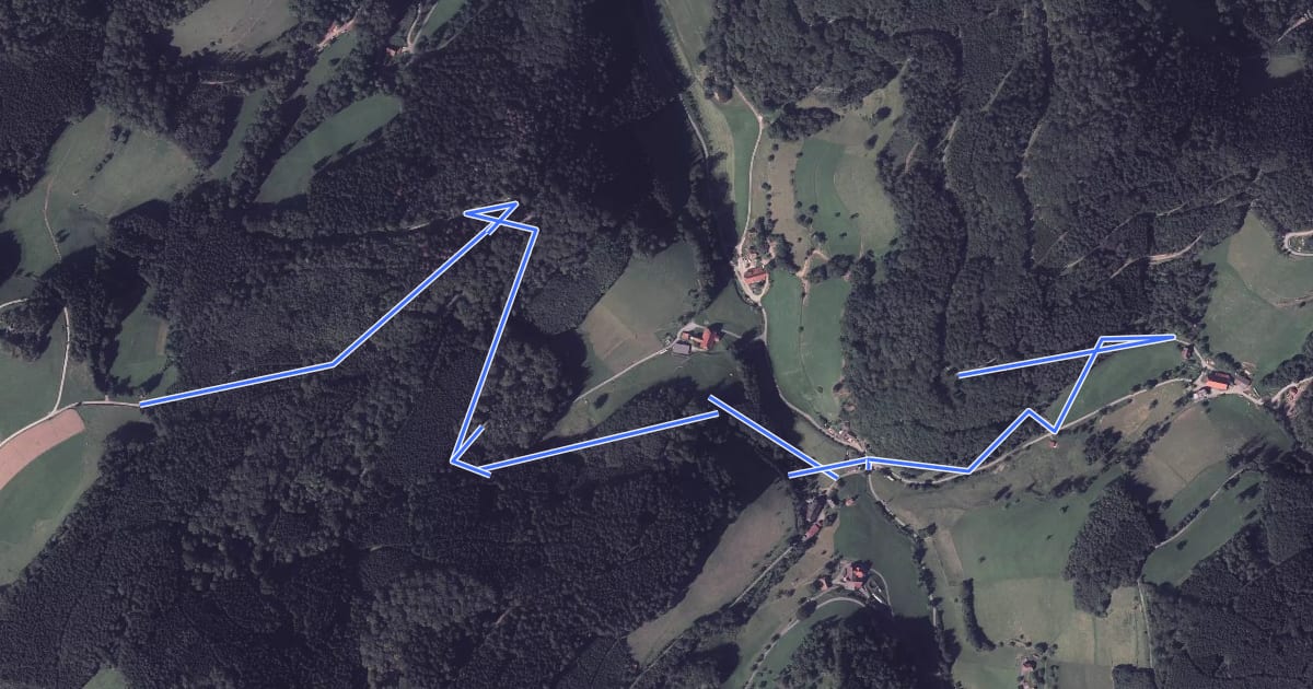 Маршрут Reutegrund - Oberhalb Limbacherhof на спутниковом снимке