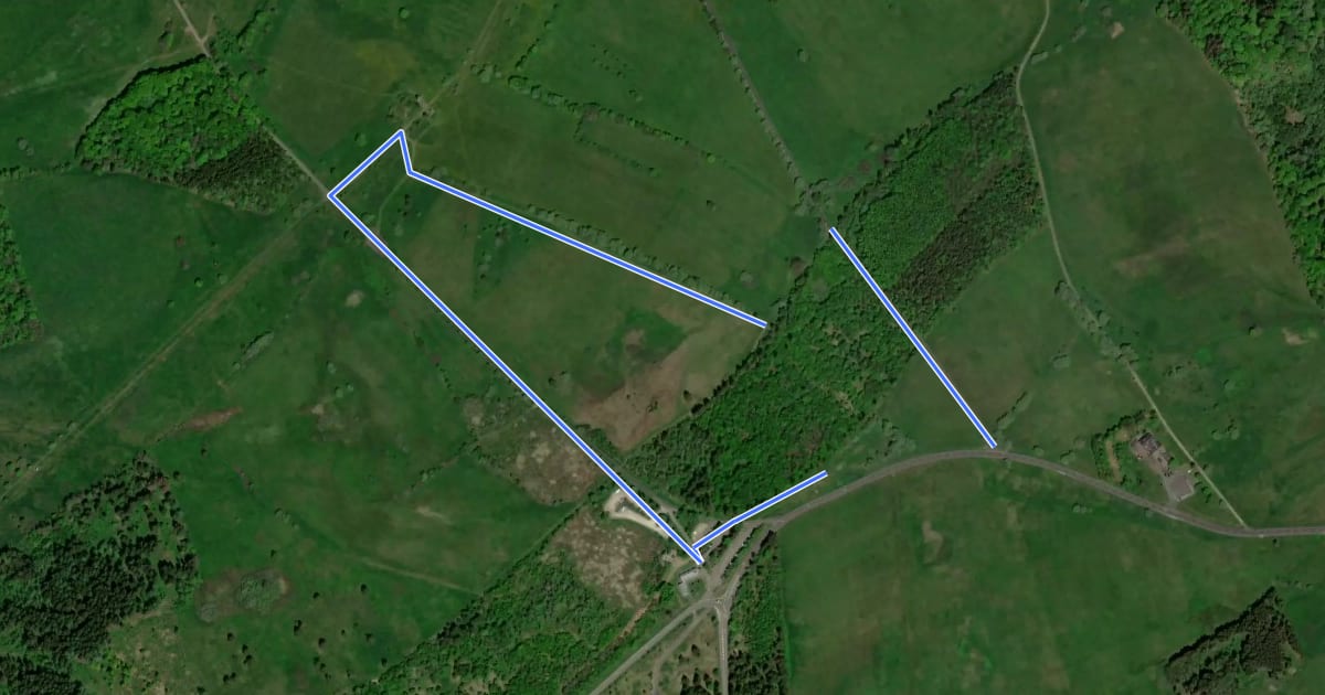 Маршрут Rhön-Rundweg 2 Schwarzes Moor на спутниковом снимке
