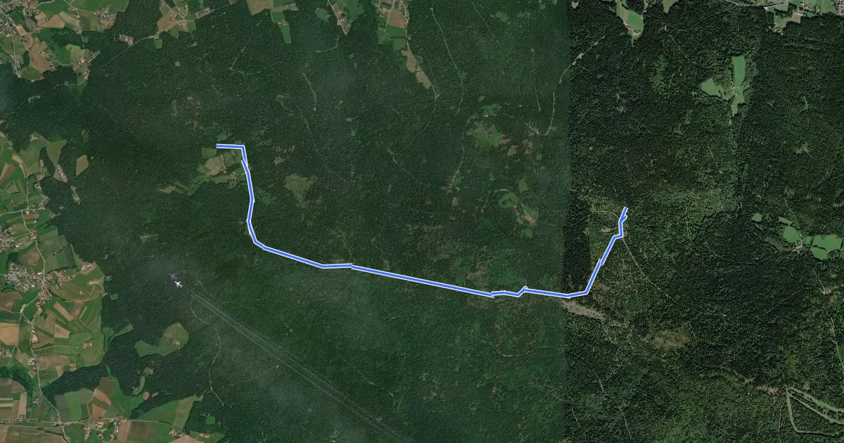 Маршрут RH Räuber-Heig-Wanderweg на спутниковом снимке