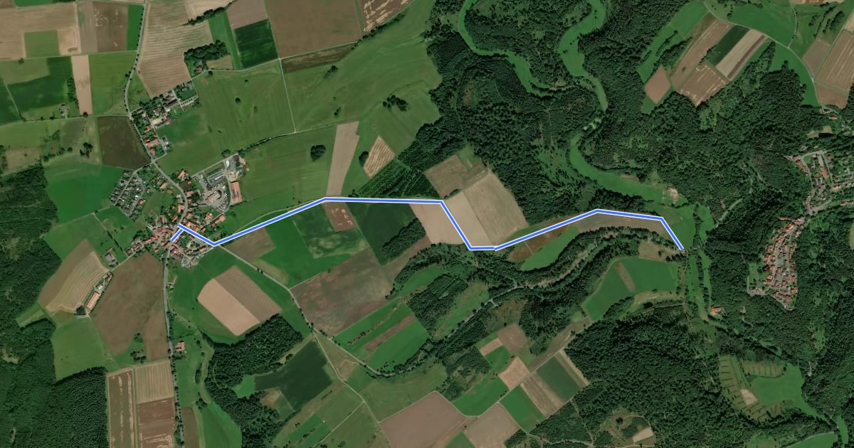 Маршрут Rhadern Rundweg R5 на спутниковом снимке