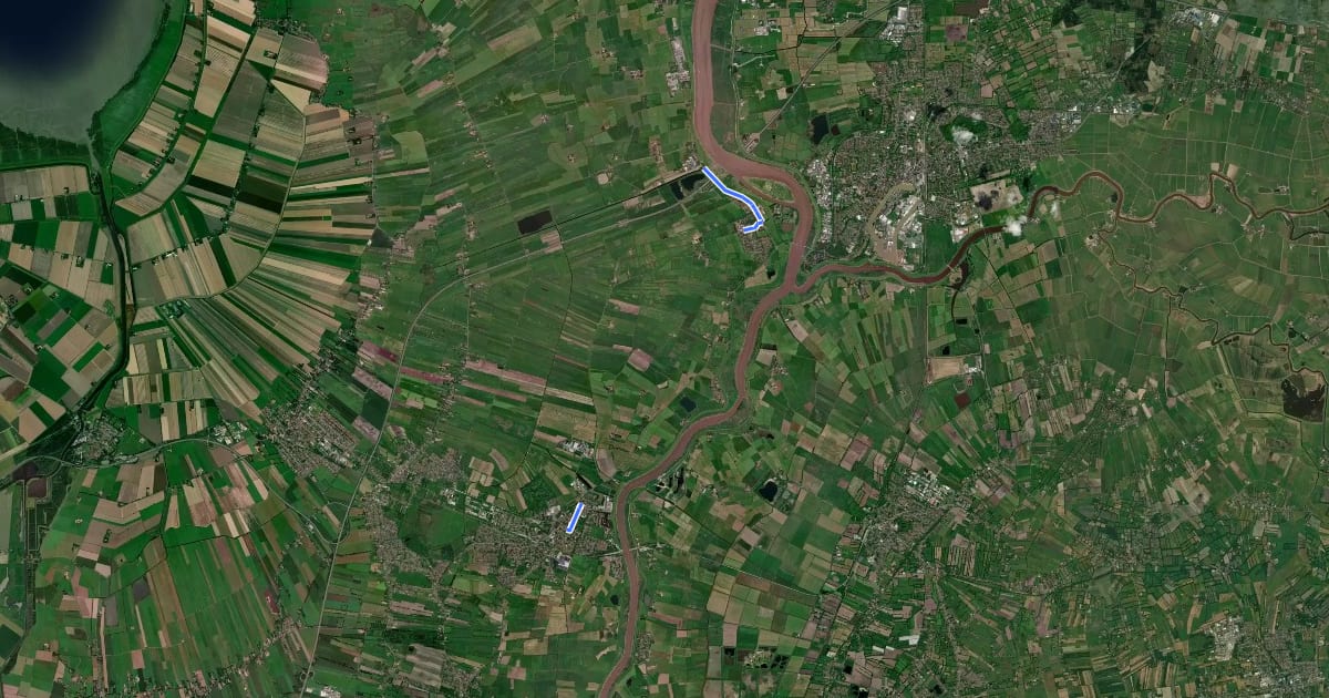 Маршрут Rheiderland 7 на спутниковом снимке