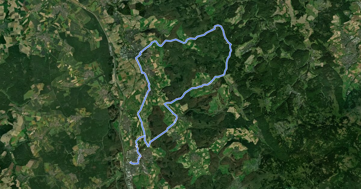 Маршрут Rhein-Main-Vergnügen Route 4 на спутниковом снимке