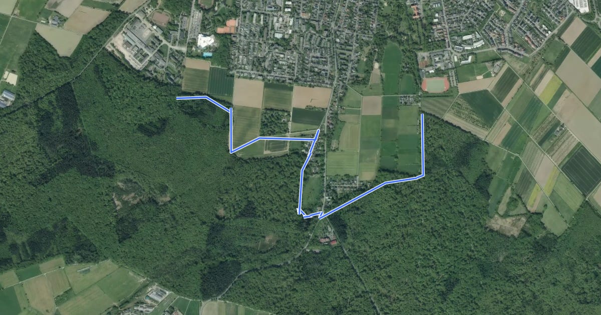 Маршрут Rheinbach 3 на спутниковом снимке
