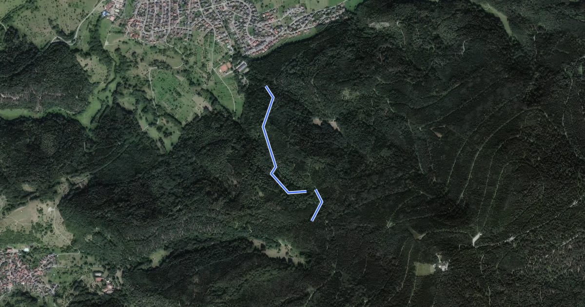 Маршрут Rheinblick - Hintere Illert на спутниковом снимке