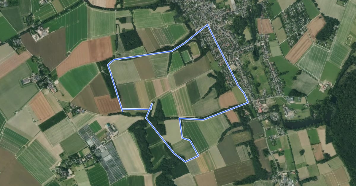 Маршрут Rheurdt Rundweg A2 на спутниковом снимке