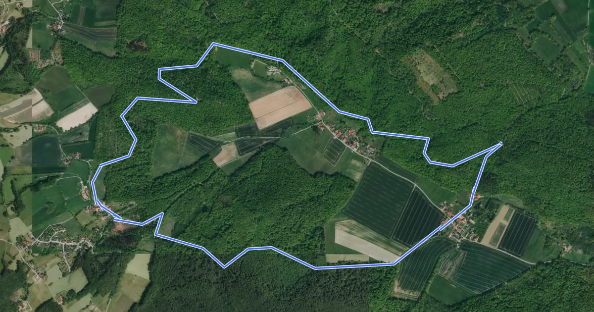 Маршрут RI18 Friedrichsburg-Route на спутниковом снимке