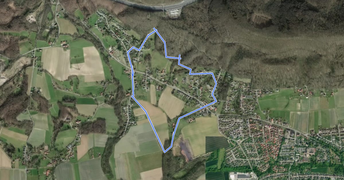 Маршрут RI20 Kirschenweg Todenmann на спутниковом снимке