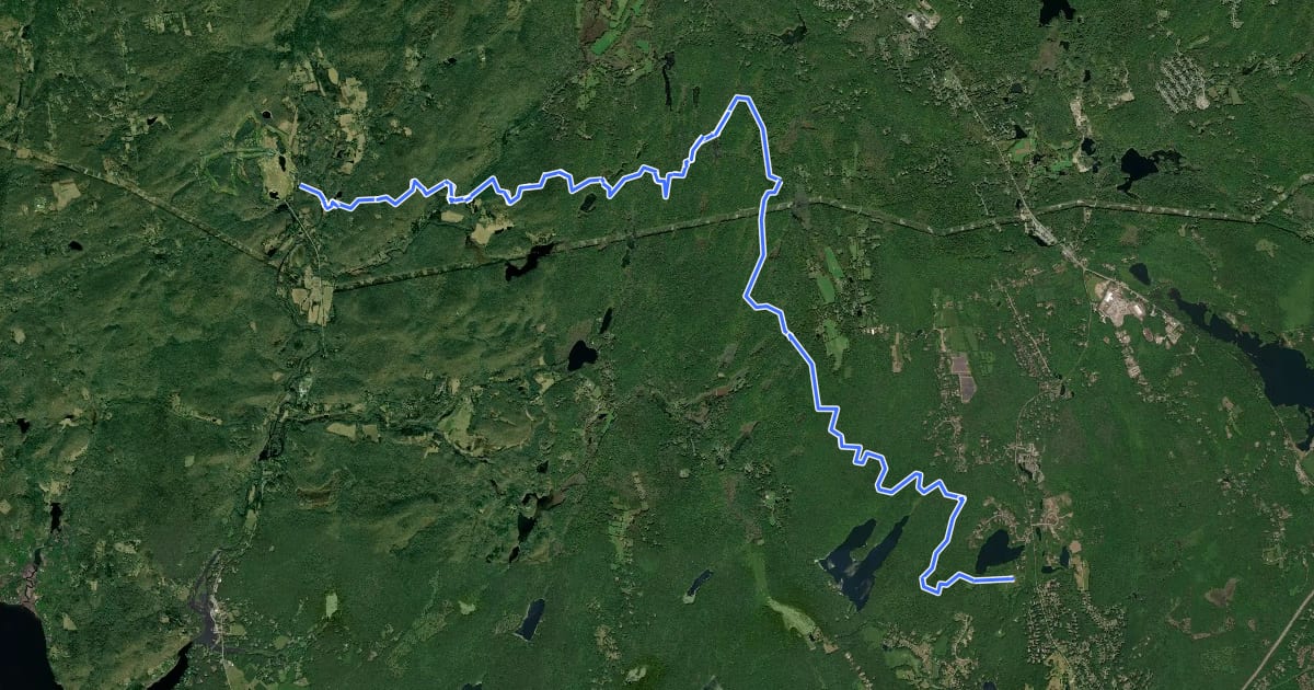Маршрут Richard H. Goodwin Trail на спутниковом снимке