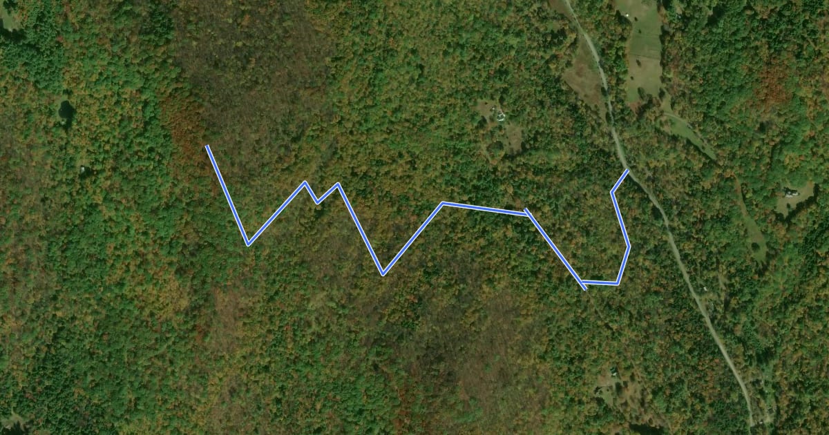 Маршрут Richardson Hill Trail на спутниковом снимке