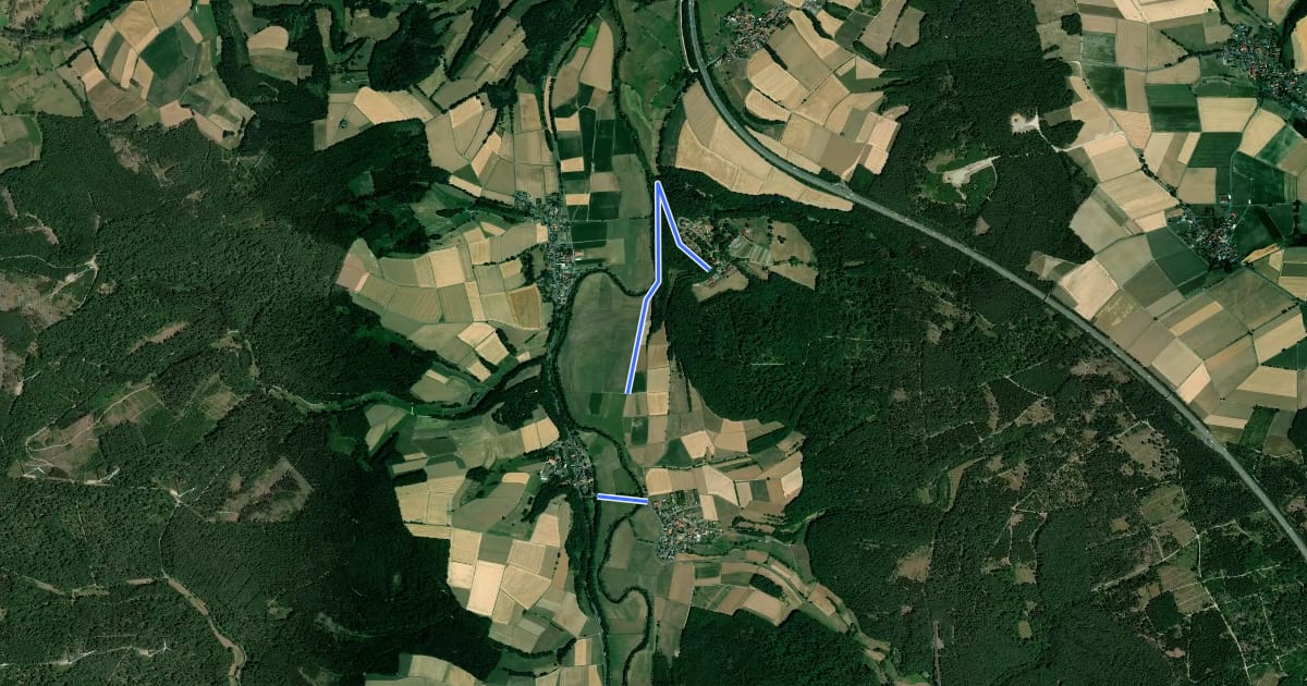 Маршрут Richthofweg на спутниковом снимке