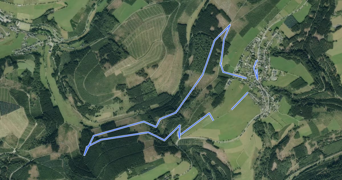 Маршрут Richtmeckenweg, L1 на спутниковом снимке