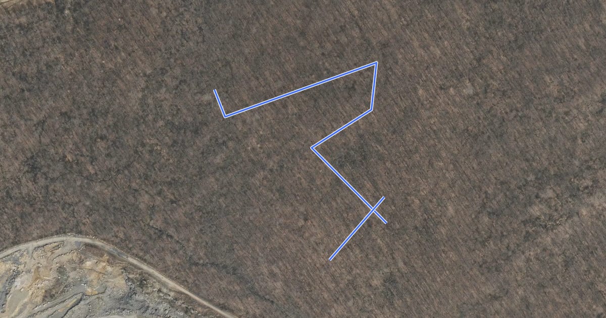 Маршрут Ridge Connector на спутниковом снимке