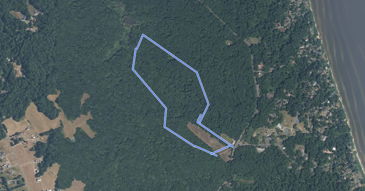 Маршрут Ridge Loop на спутниковом снимке