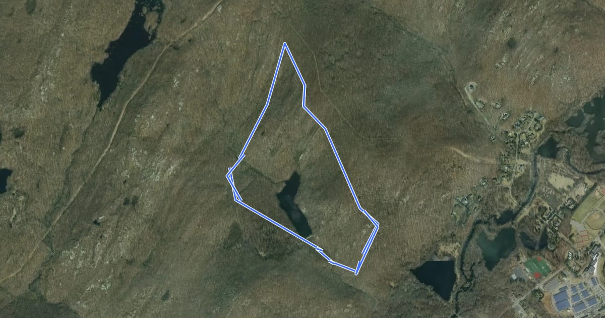 Маршрут Ridge Loop на спутниковом снимке