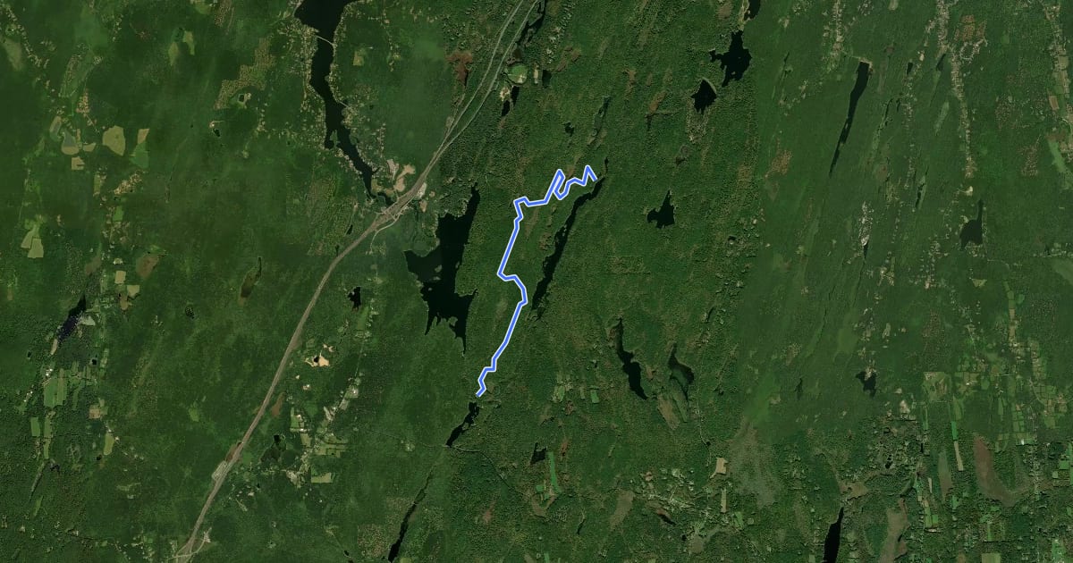 Маршрут Ridge Trail на спутниковом снимке