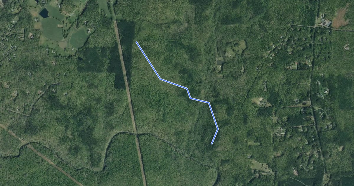 Маршрут Ridge Trail на спутниковом снимке