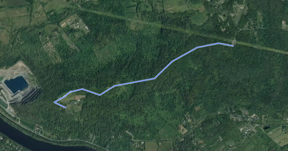 Маршрут Ridge Trail на спутниковом снимке