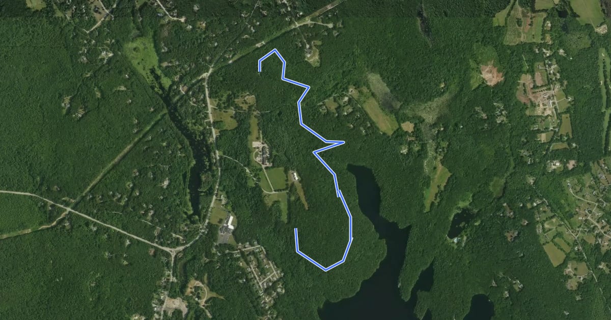 Маршрут Ridge Trail на спутниковом снимке