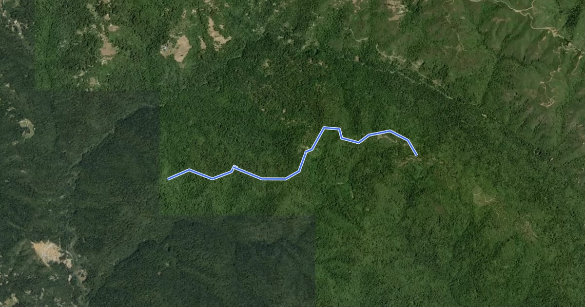 Маршрут Ridge Trail на спутниковом снимке