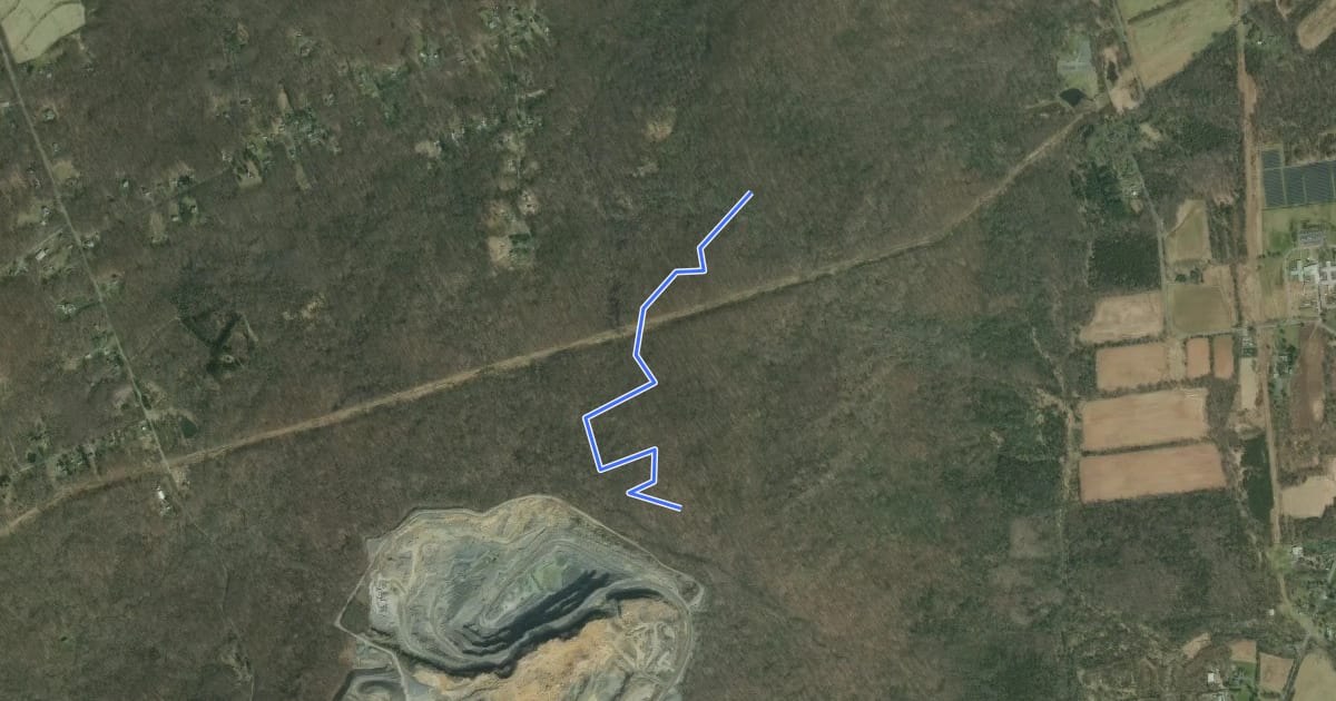 Маршрут Ridge Trail на спутниковом снимке