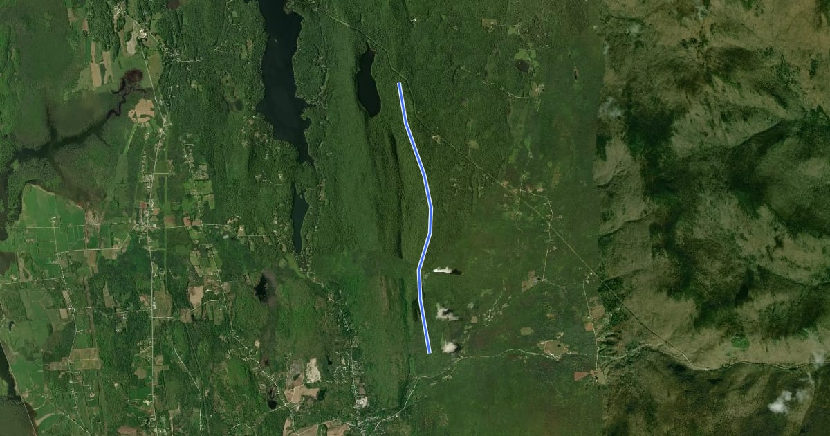 Маршрут Ridge Trail на спутниковом снимке