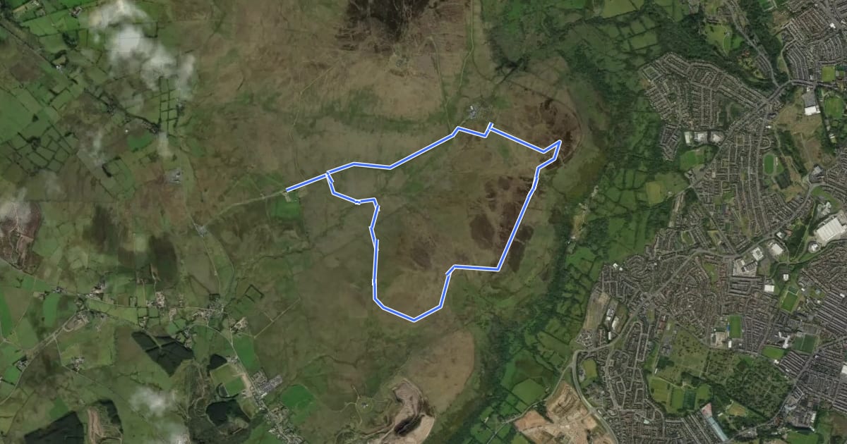 Маршрут Ridge Trail, Belfast Area на спутниковом снимке