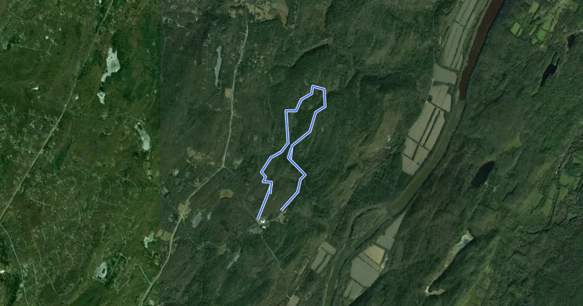 Маршрут Ridgeline Trail на спутниковом снимке