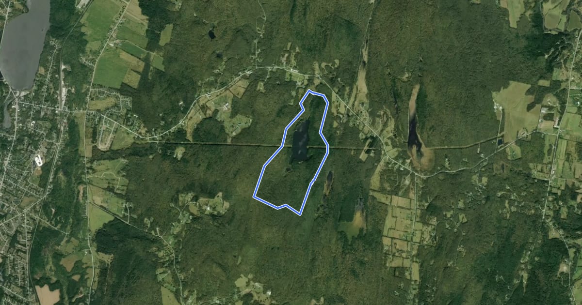 Маршрут Ridgeline Trail на спутниковом снимке