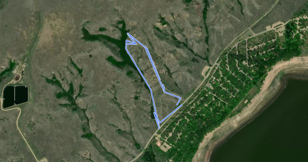 Маршрут Ridges and Ravines Interpretive Trail на спутниковом снимке