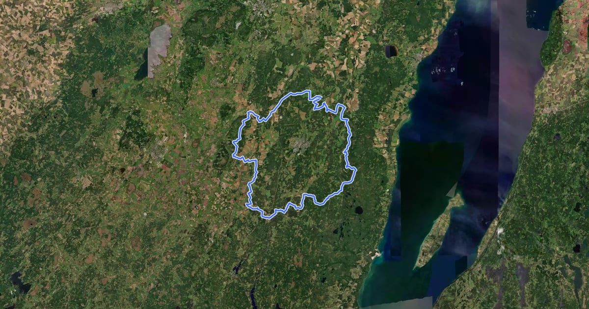 Маршрут Ridled Tidaholm на спутниковом снимке