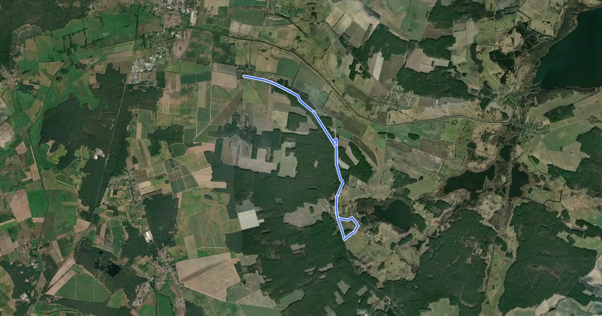 Маршрут Riebener Waldweg на спутниковом снимке