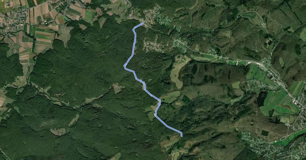 Маршрут Riederberg - Troppberg на спутниковом снимке