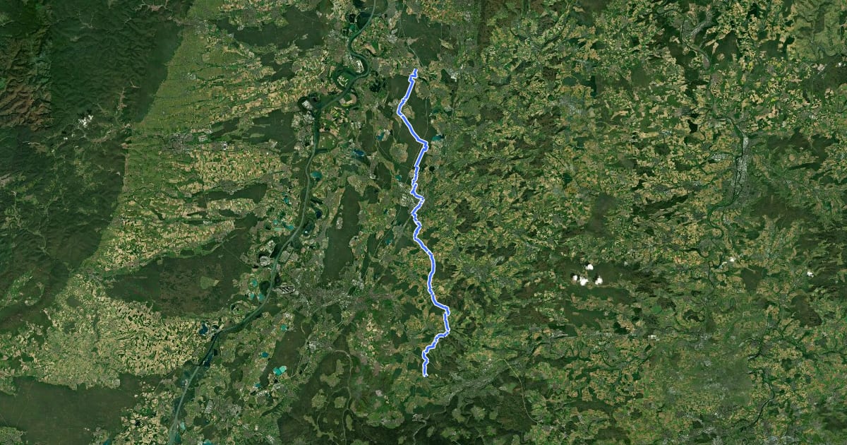 Маршрут Riedweg (Teilstrecke Reilingen - Bilfingen) на спутниковом снимке