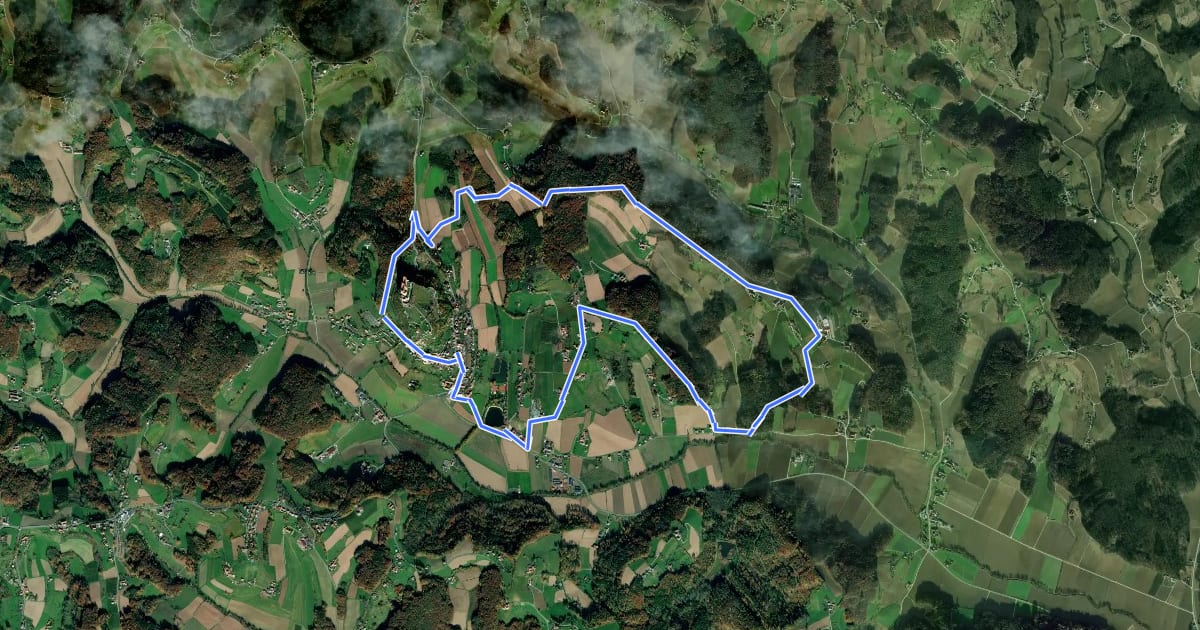Маршрут Riegersburger Genusswanderweg - Gölles Schleife на спутниковом снимке